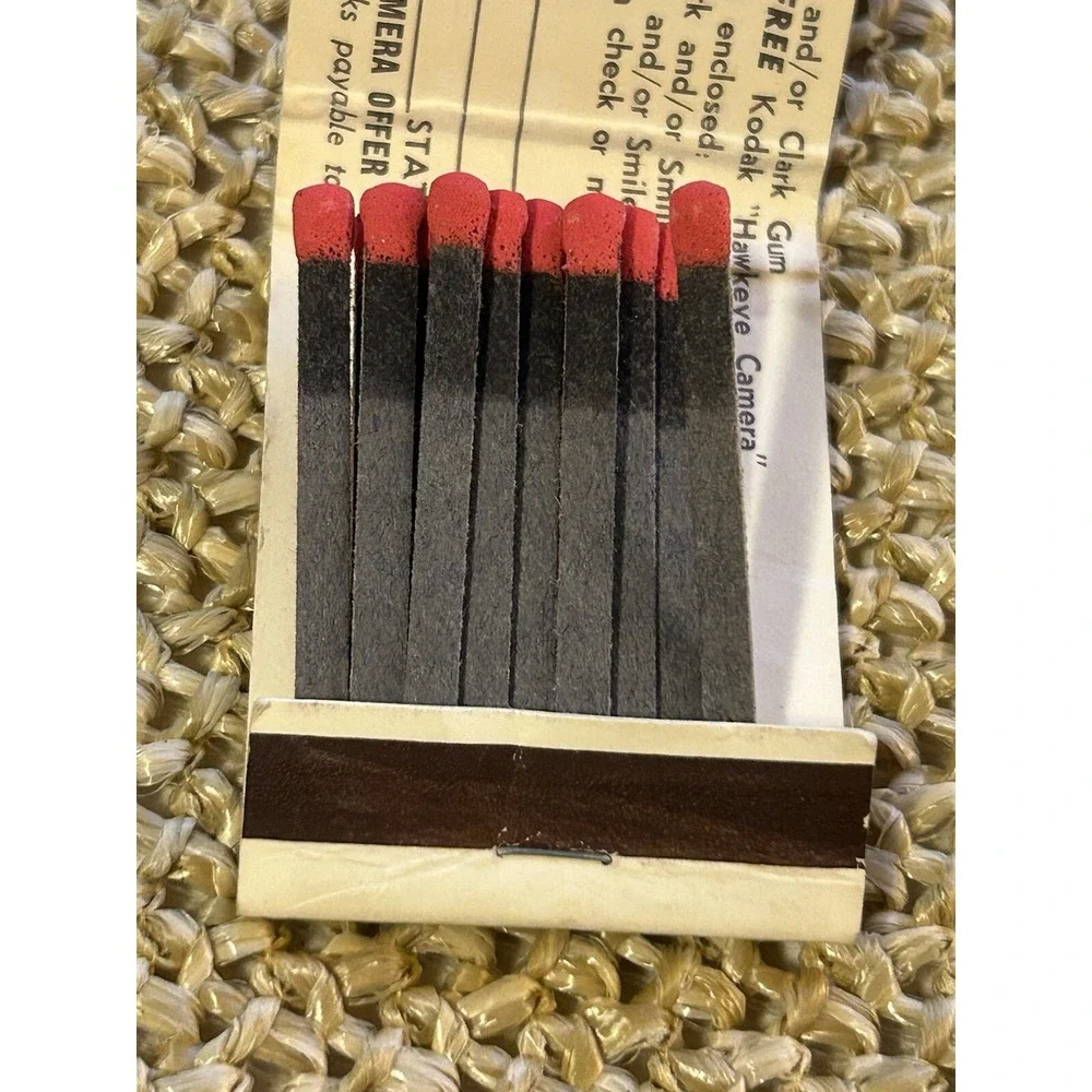 MATCHBOOK - CLARK'S GUM Advertisement - Cinnamint, Fruit Punch, Spearmint